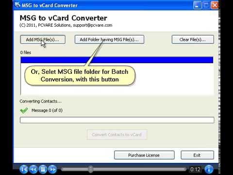 Msg to vcf converter for mac